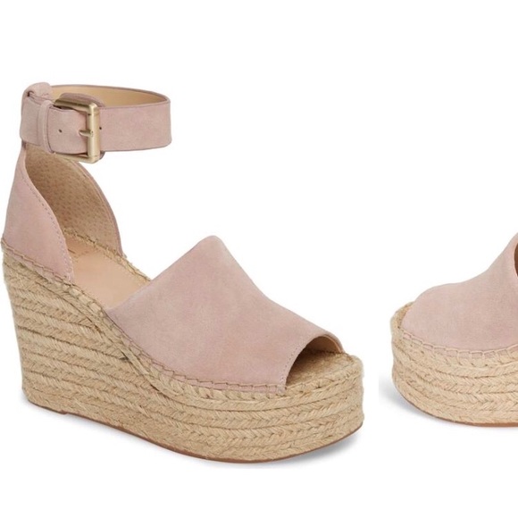 pink marc fisher wedges